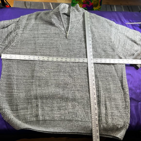 ๐ Barisal Men Knitted Sweater with Zipper Heather Gray - Picture 6 of 14